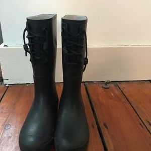 Sperry Black Rainboots